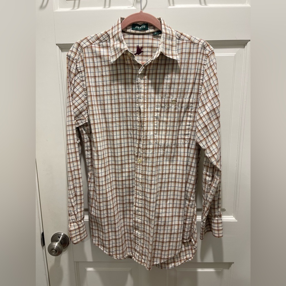 Men Orvis Long Sleeve Button Down - Size Small